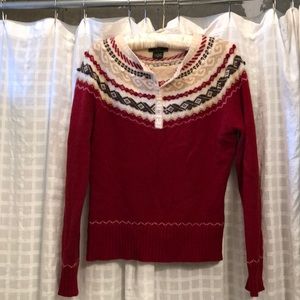 Eddie Bauer lambs’wool sweater M